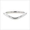 Gentle Curve Band 14KW Polished Finish - JewelsmithBands