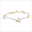 Geometric Open Link Bracelet 18KY Platinum (Consignment) - JewelsmithBracelets