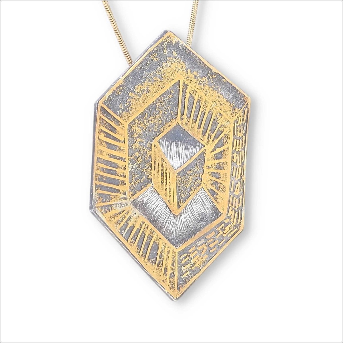 Mirage of Light Pendant Sterling Silver 24KY - JewelsmithPendants