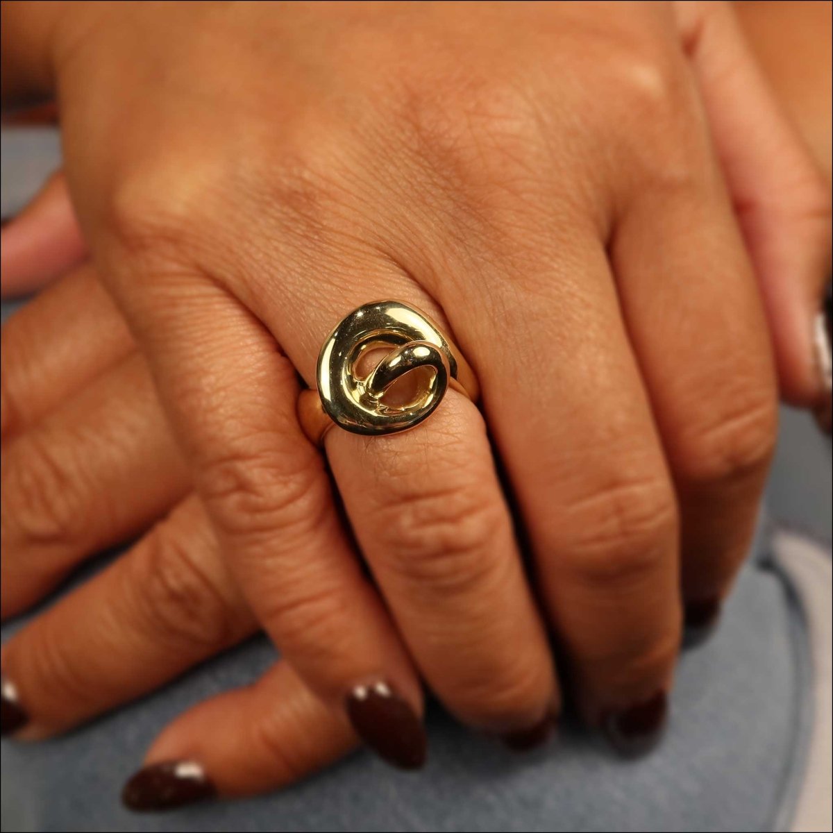 Organic Swirl Ring 18KY - JewelsmithRings