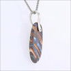 Oval Boulder Opal Pendant Sterling Silver - JewelsmithPendants