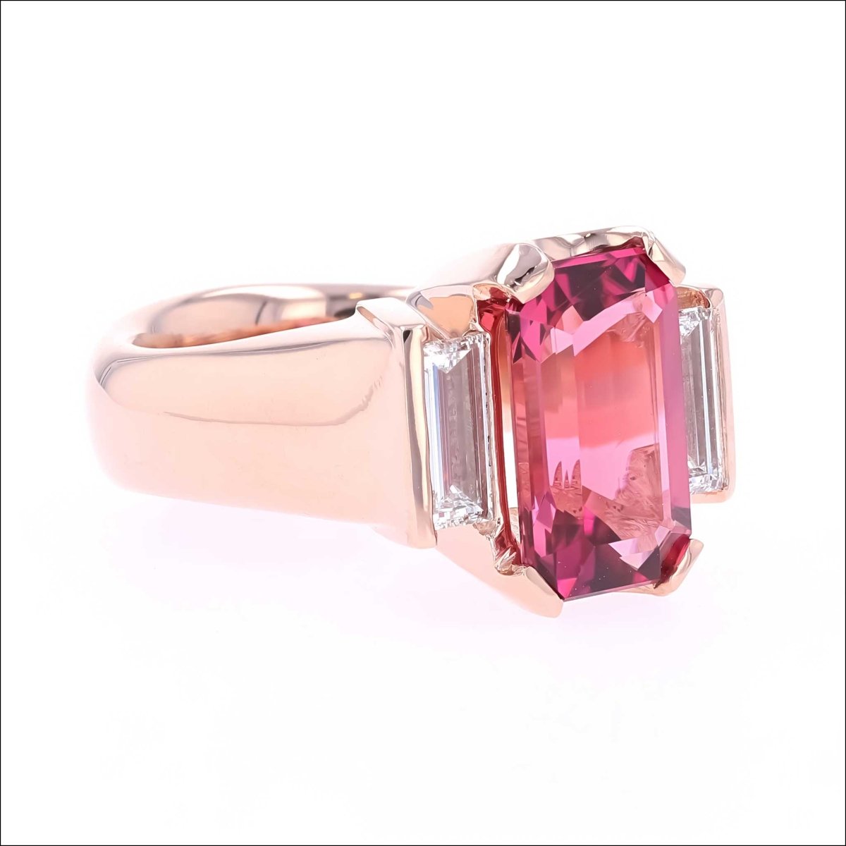 15.20 cts Pink Tourmaline Baguettes, Loose Tourmaline Gemstone For Handemade sold Jewelry