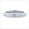 Princess Cut Diamond Channel Set Eternity Band Platinum 2.06cttw - Jewelsmith - Durham NC - Handcrafted - Bands