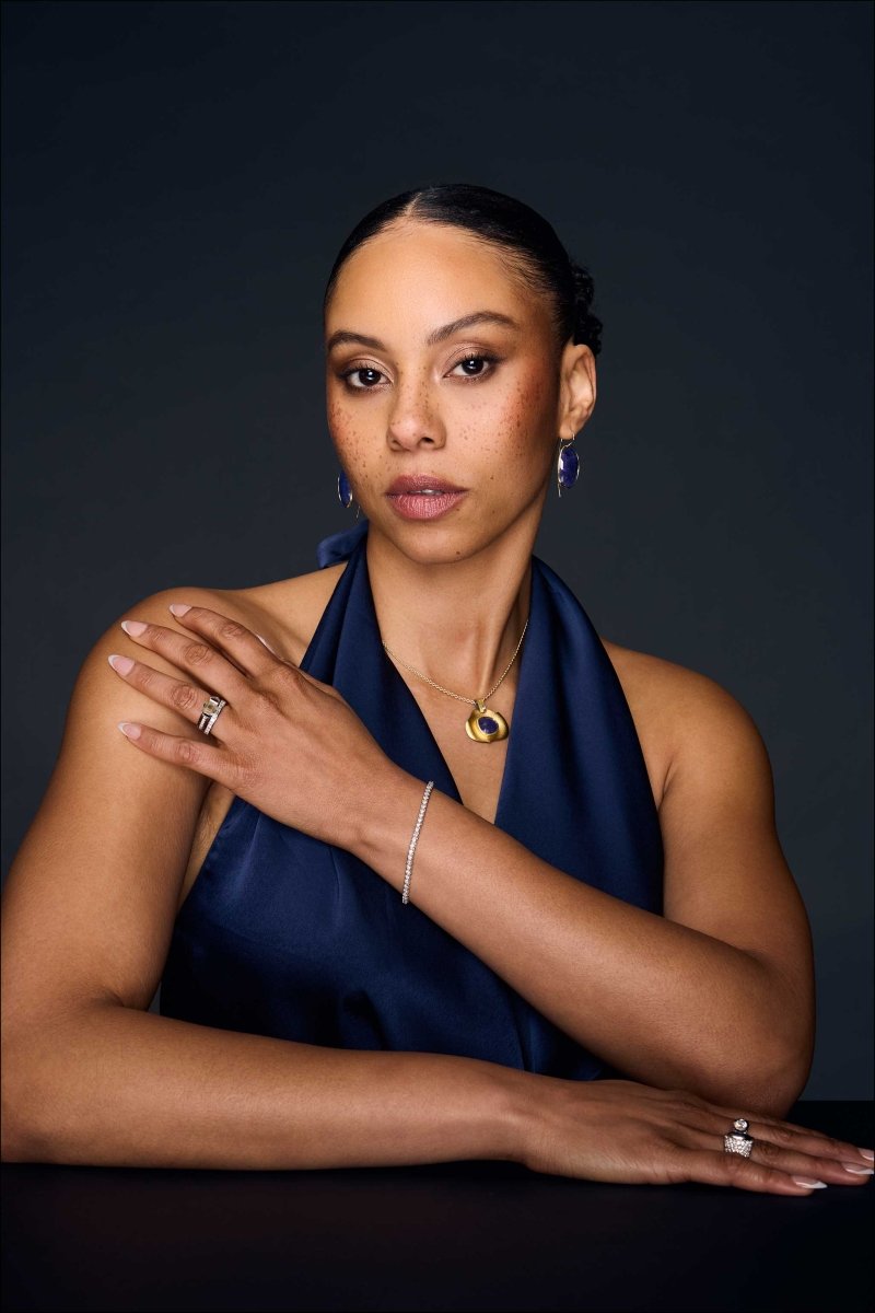 Rose Cut Tanzanite Dangle Earrings 18KY - Jewelsmith - Durham NC - Handcrafted - Earrings