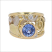 Sapphire Diamond "Parts" Ring 14KW 18KY - JewelsmithRings