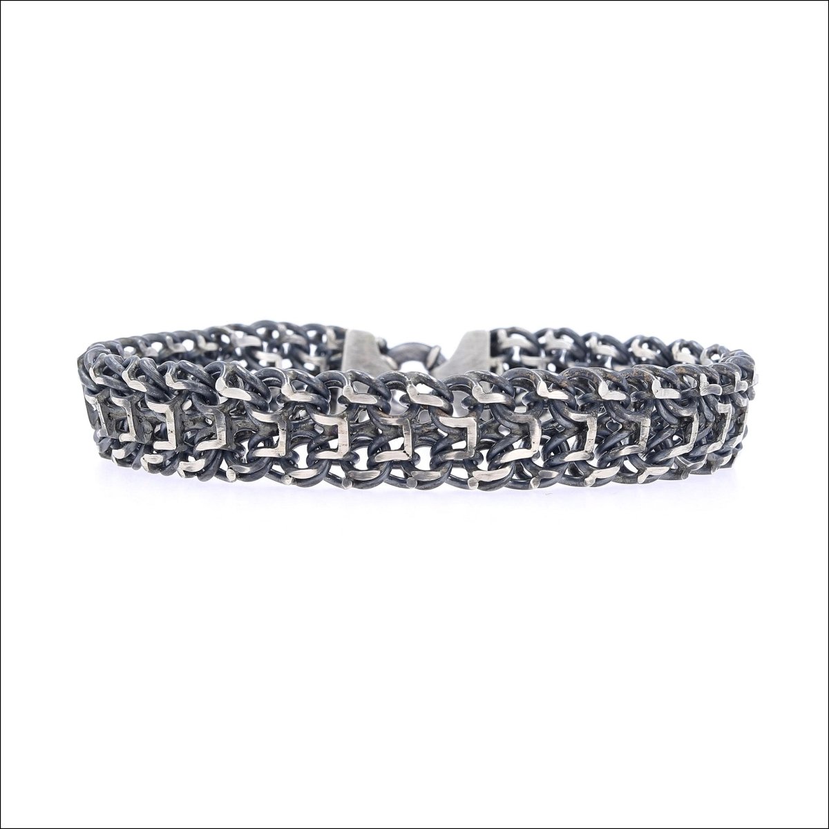 Woven Link Bracelet Sterling Silver - JewelsmithBracelets