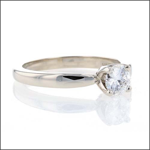 Diamond 4-Prong Solitaire Engagement Ring Platinum - JewelsmithEngagement Rings