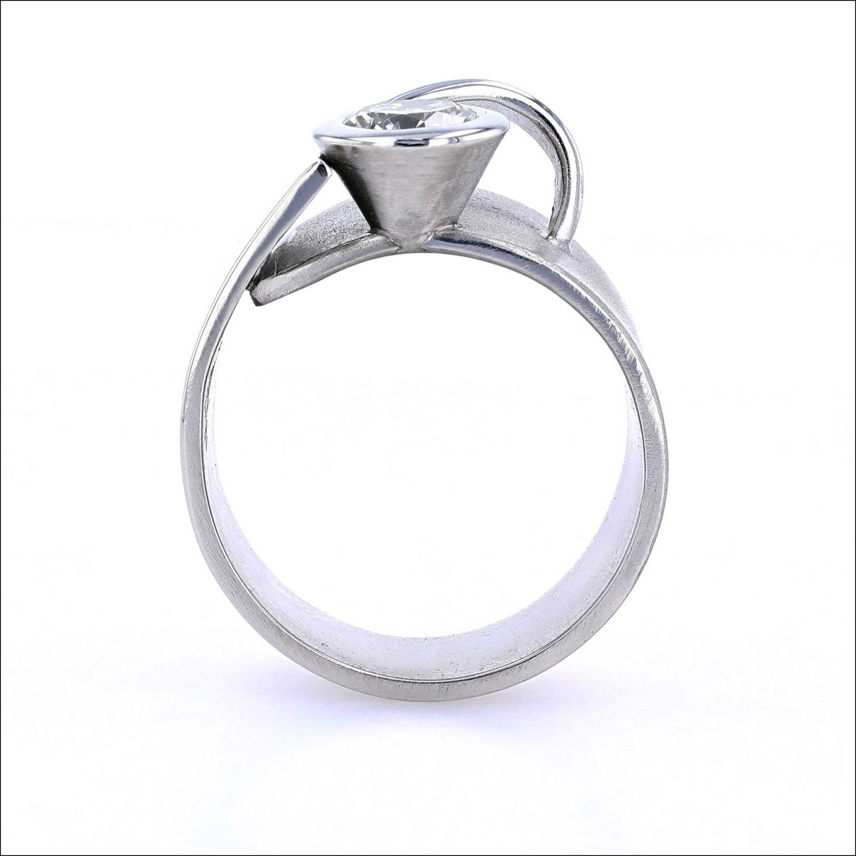 Diamond Wide Cone and Sheet Ring Platinum - JewelsmithRings