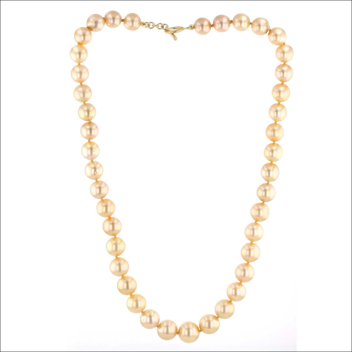 Golden South Sea Pearl Strand Necklace 18" 18KY - JewelsmithNecklaces