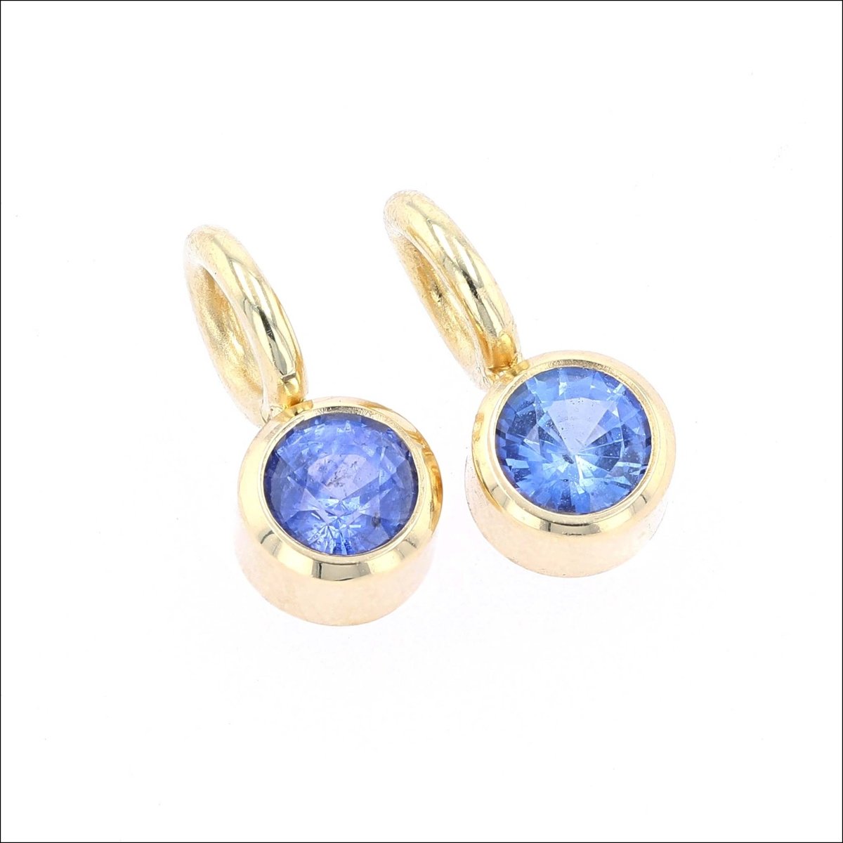 Sapphire Dangles For Earrings 18KY - JewelsmithEarrings