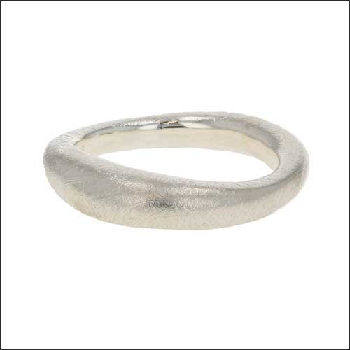 Soft Oval "Shapes" Stacking Ring Sterling Silver - JewelsmithBands