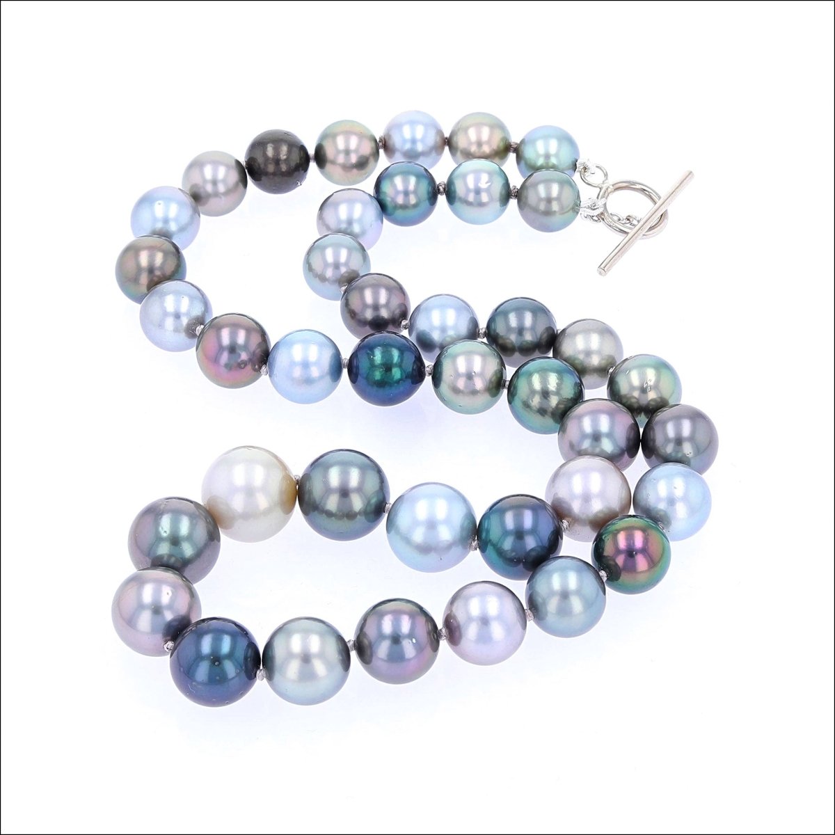Tahitian Pearl Multi-Colored Strand 14KW 18" - JewelsmithNecklaces